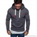 AMOFINY Men's Tops Long Sleeve Autumn Winter Casual Sweatshirt Hoodies Top Blouse Tracksuits Dark Gray B07P8Y9F27